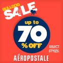 Aeropostale Bulldog SALE! Up to 70% Off!