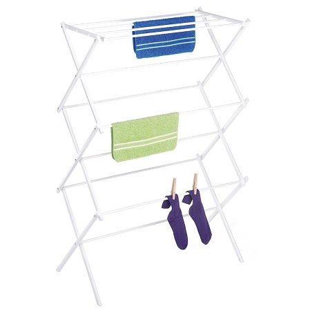 Whitmor 6023-741 Folding Clothes Drying Rack, White, only  $14.34