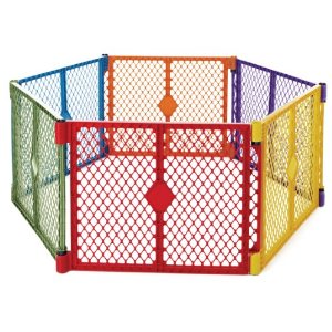 North States Industries Superyard Play Yard, Colorplay, 6 Panel, only $50.99 , free shipping