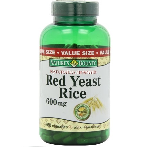 Nature's Bounty Red Yeast Rice, 600 mg, 250 Capsules $11.19, free shipping