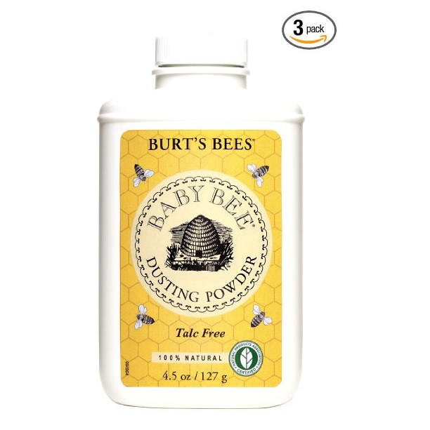 熱銷款！史低價！ 小蜜蜂Burt's Bees 寶寶專用天然蜂蜜爽身粉，4.5盎司/瓶，共3瓶裝，原價$17.97，現點擊coupon后僅售 $9.36，免運費