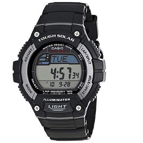 Casio Men's WS220-1A Solar Multi-Function Runner Watch, only $18.89