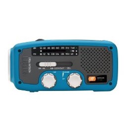 Etón FR160BL Microlink Self-Powered AM/FM/NOAA Weather Radio with Flashlight, Solar Power and Cell Phone Charger $20.51