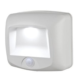 Mr.Beams MB 530 Battery-Operated Indoor/Outdoor Motion-Sensing LED Step Light, White $14.33