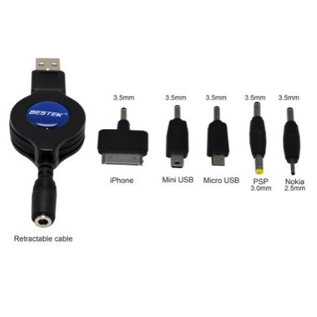 BESTEK的一款多功能USB充電轉化插頭 $7.99