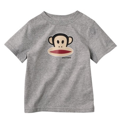 Target 寶寶款Paul Frank大嘴猴經典圖案灰色短袖T恤 $5.58