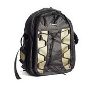 Canon Deluxe Photo Backpack 200EG for Canon EOS SLR Cameras (Black with Green Accent) $31.99