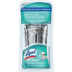 Lysol Healthy Touch Hand Soap, Gadget Only, Stainless Steel Look  $2.99 
