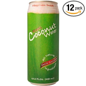 Taste Nirvana Real Coconut Water, 16.2-Ounce (Pack of 12)  $22.64
