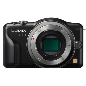 Panasonic Lumix DMC-GF3 12 MP Micro 4/3 Compact System Camera with 3-Inch Touch-Screen LCD Body Only (Black)  $269.00