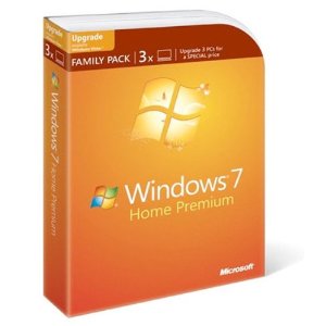 Microsoft Windows 7 Home Premium Upgrade Family Pack (3-User) $94.99