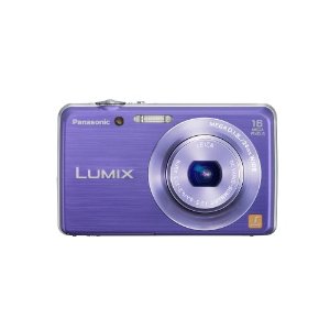 Panasonic Lumix DMC FH-8 16.1 MP Digital Camera with 5x Wide Angle Optical Image Stabilized Zoom (Violet)  $109.95