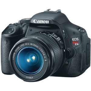 Canon EOS Rebel T3i DSLR Camera w/ EF-S 18-55mm IS II Lens $419.99