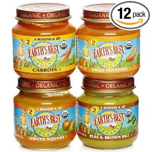 Earth's Best 2nd Vegetable Variety Pack, 4-Ounce Jars (Pack of 12)  $11.03