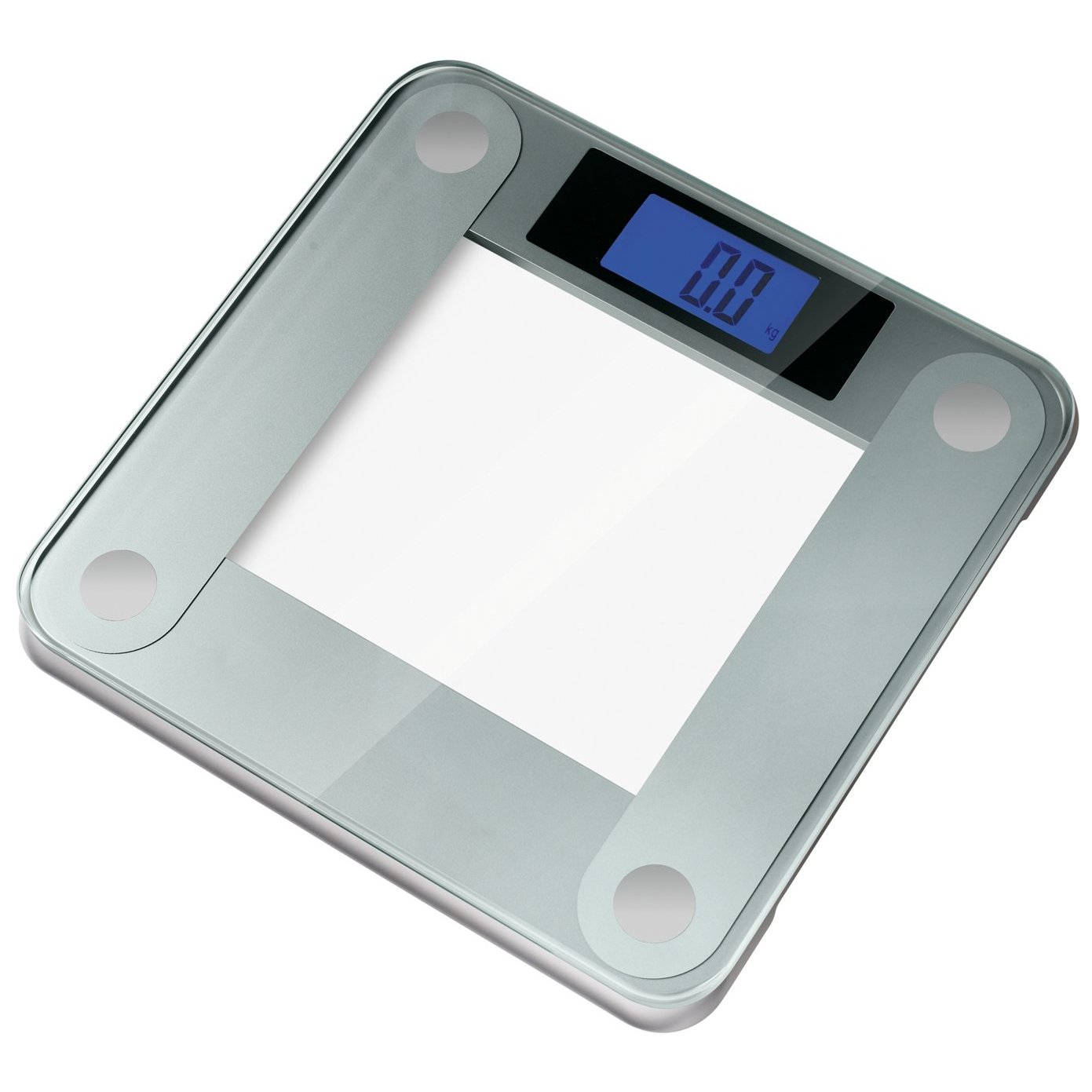 Ozeri Precision II Digital Bath Scale (440LB Edition) with Widescreen Blue Xbright LCD and Step-on Activation  $16.17