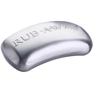 amco 8402 Rub-a-Way Bar Stainless Steel Odor Absorber, Single, Silve, only $8.49