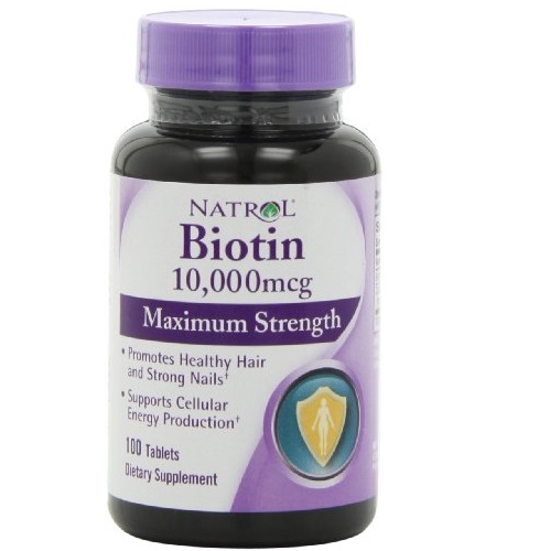 Natrol Biotin 10,000mcg, Maximum Strength, 100 Tablets, only $6.29 