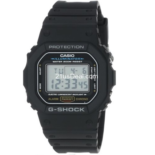 Casio Men's DW5600E-1V G-Shock Classic Digital Watch, only $38.69