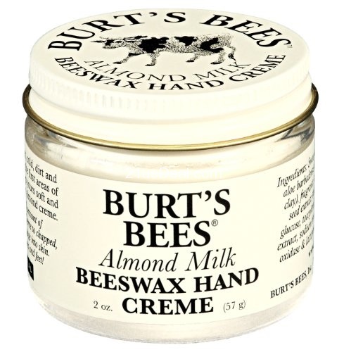 史低價！Burt's Bees 小蜜蜂  杏仁牛奶蜂蠟護手霜，2oz/罐，共2罐，原價$17.98，現點擊coupon后僅售$10.99
