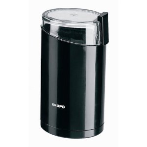 KRUPS F203 Electric Spice and Coffee Grinder with Stainless Steel Blades, 3-Ounce, Black, only $13.88
