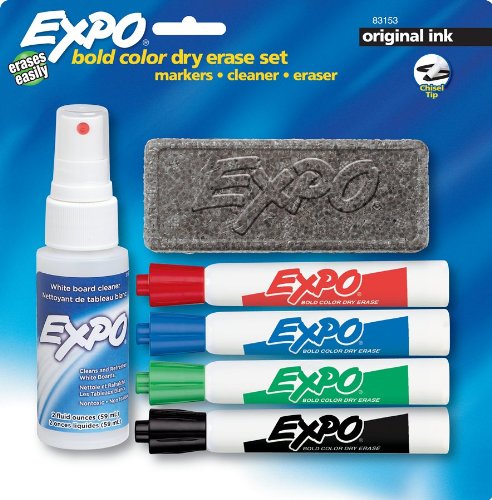 Expo 6-Piece Original Dry Erase Marker Starter Kit $7.08