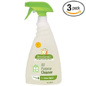 BabyGanics The Grime Fighter All Purpose Cleaner, Unscented, 32-Fluid Ounce Bottles (Pack of 3) $14.22+free shipping