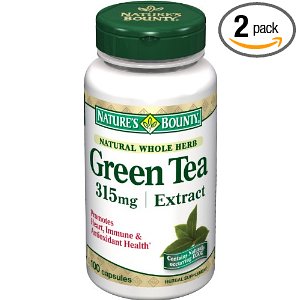 Nature's Bounty Green Tea Extract, 315mg, 100 Capsules (Pack of 2)$8.98