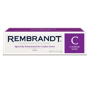 还有货！大降！Rembrandt 3盎司装口腔溃疡专用净白牙膏 现打折56%仅售$4.74