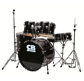 CB Drums CB5 5pc Drumset w/ Throne, Black $114.01+free shipping