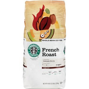 Starbucks French Roast Whole Bean Coffee - 2.5 Pounds (40 Oz.)  $20.80