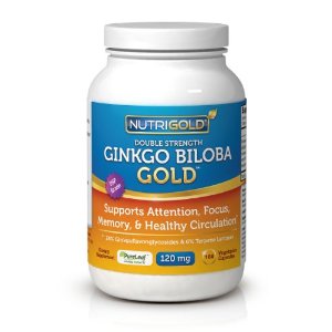 #1 Ginkgo Biloba Extract - Double Strength Ginkgo Biloba Gold, 120mg, 180 Vegetarian Capsules $12.95(28%off)