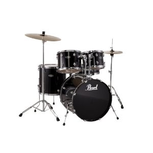 Pearl CenterStage Drum Kit (12, 13, 16, 22, 14x5.5) with Jet Black Hardware (Cymbals Not Included)  $187.08