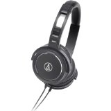 Audio-Technica铁三角WS55BK强低音折叠式耳机 $77.88免运费