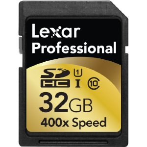 Lexar Professional 400x 32 GB SDHC UHS-I Card  $32.95