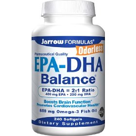 Jarrow Formulas EPA-DHA Balance Odorless, 240 Capsules    $20.32(50%off)
