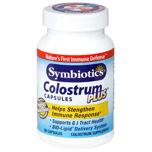 Symbiotics Colostrum Plus Colostrum Supplement,, 60 Capsules (Pack of 2) $16.89