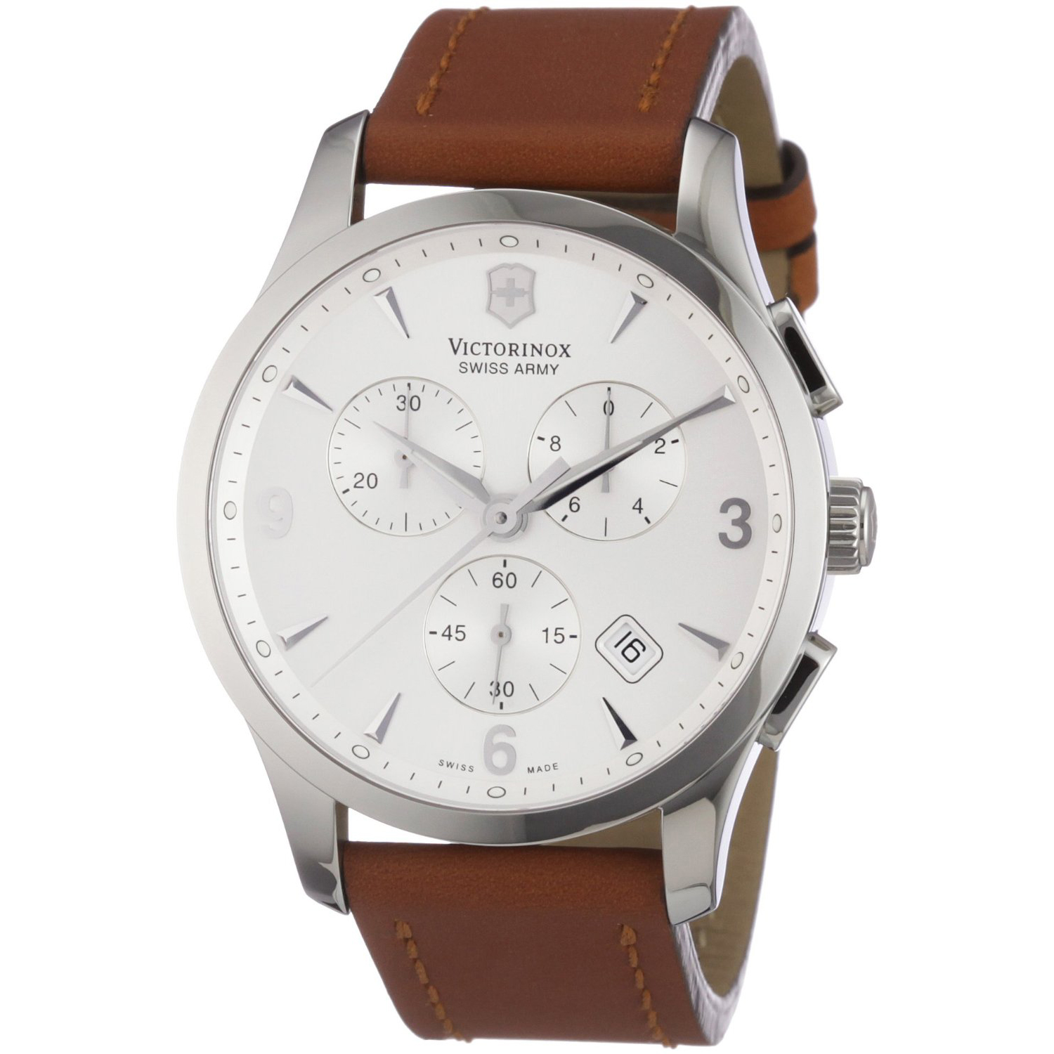 Victorinox Swiss Army Men's 241480 Alliance Silver Chronograph Dial Watch  $429.76
