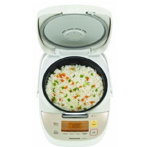 Panasonic SR-MS103 5-Cup (Uncooked) Rice Cooker, White $100.99