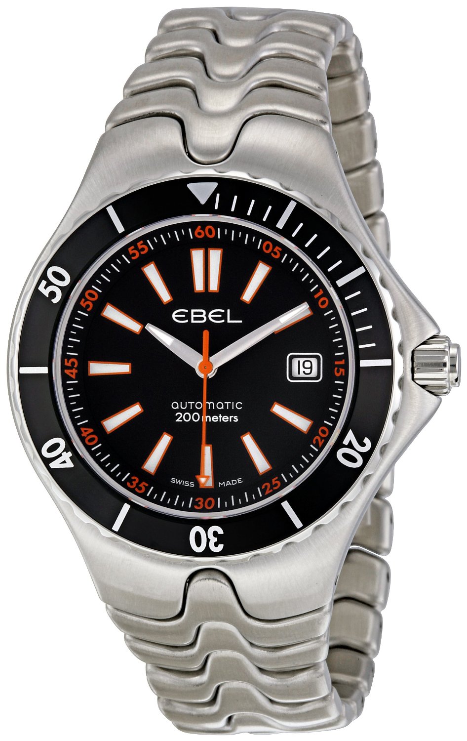 Ebel Men's 1215461 Sportwave Diver Black Dial Watch  $899.00