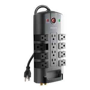 Belkin 12-Outlet Pivot-Plug Power Strip Surge Protector with 8-Foot Power Cord, 4320 Joules (BP112230-08), only $30.22
