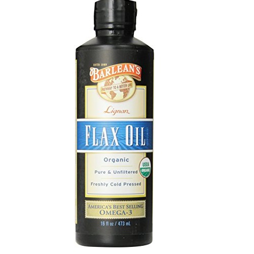 熱銷款！史低價！美國Barlean's 100%有機冷壓Flax Oil,亞麻籽油，16oz，原價$20.95，現僅售$12.30，免運費