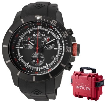 Invicta Men's 11747BRB Pro-Diver Chronograph Black Dial Black Polyurethane Watch $99.99+free shipping