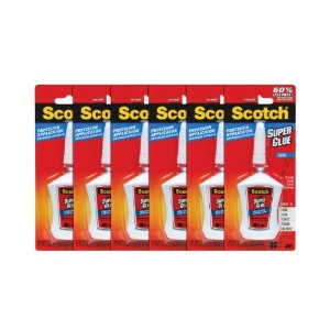 Scotch Super Glue Liquid in Precision Applicator, 0.14 oz, 6 Pack $12.99