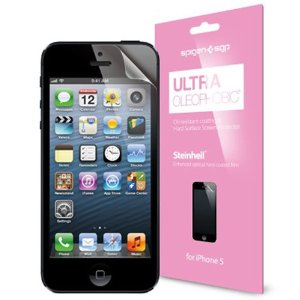 再降！SPIGEN SGP 新版iPhone 5 屏保贴膜（粉色装耐油型*2片）$7.89
