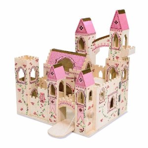 Melissa & Doug 豪華木製小公主城堡兒童玩具 現打折52%僅售$47.50免運費