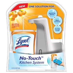 Lysol自动感应式洗洁精分配器（8.5盎司橘香型） 现打折28%仅售$9.29