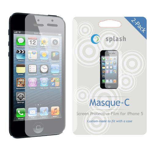 splash MASQUE-C Screen Protector Film (Invisible) for iPhone 5 The New iPhone 5 (2-Pack) $13.85