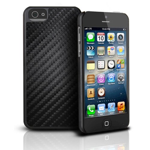 Photive 新版iPhone 5 碳化纤维防摔保护壳（黑色）现打折75%仅售$9.95免运费