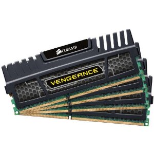 CORSAIR海盗船Vengeance复仇系列DDR3 1600 16GB(4x4GB)台式机内存条 现打折74%仅售$78.99免运费