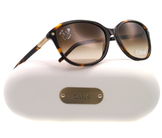 Chloe CL2253 Sunglasses - Frame Dark Tortoise, Lens Color Gradient Brown CL225304 $159.00(46%off)